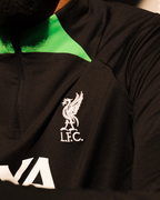 Haut d'entrainement Liverpool - Noir/Vert/Blanc