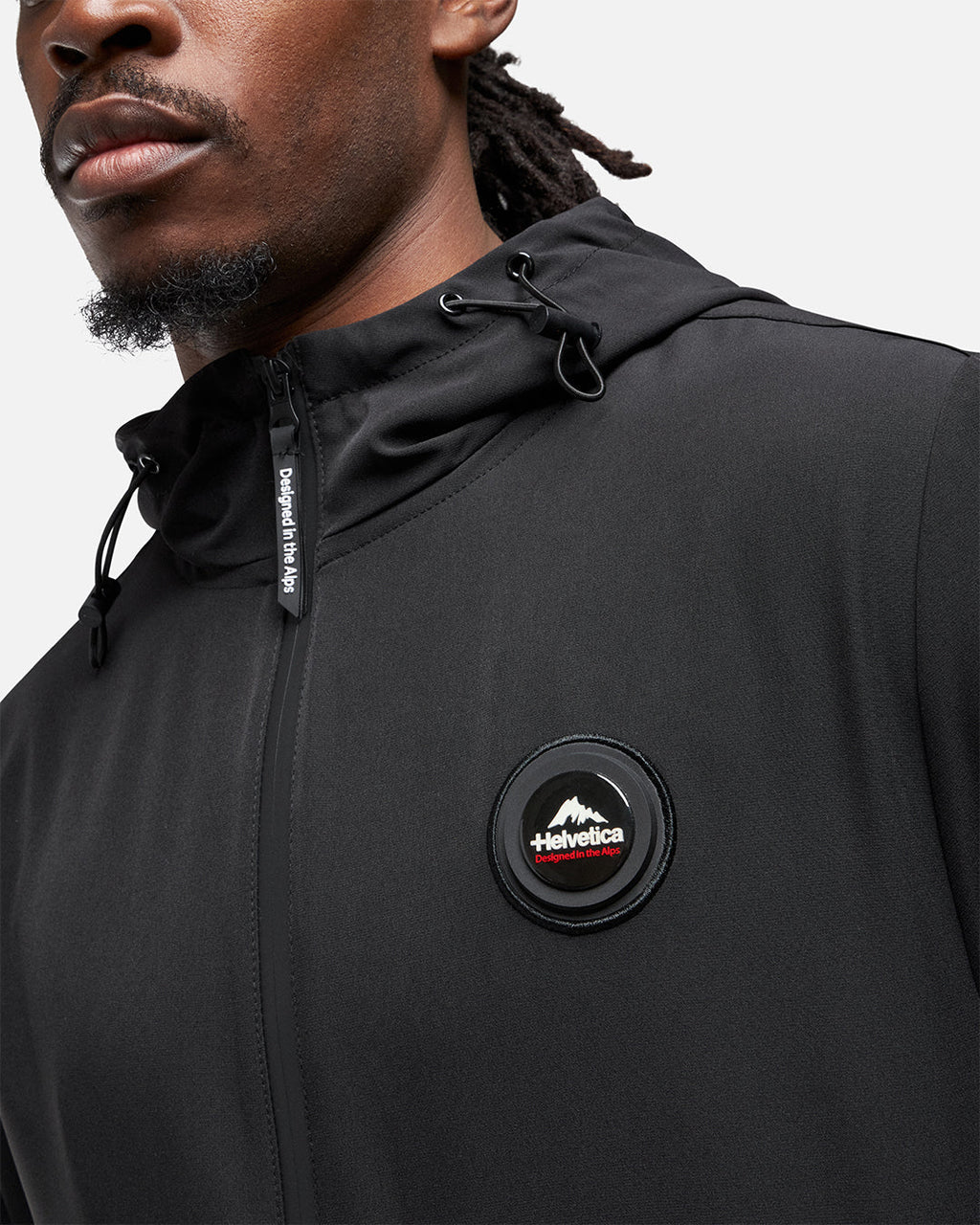 Veste à capuche Helvetica Neptune - Noir