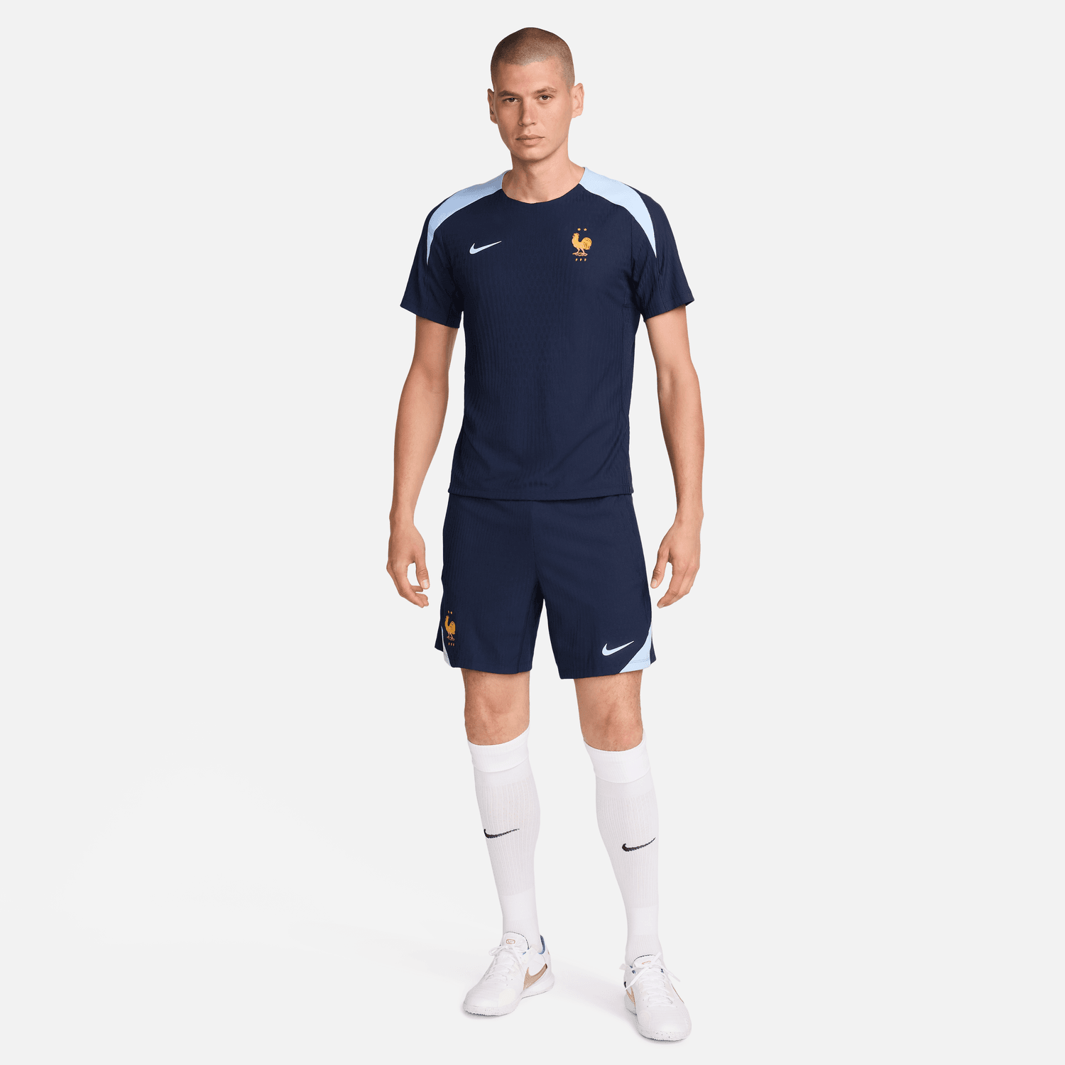 Maillot d'entrainement Equipe de France Elite 2024 - Marine/Bleu