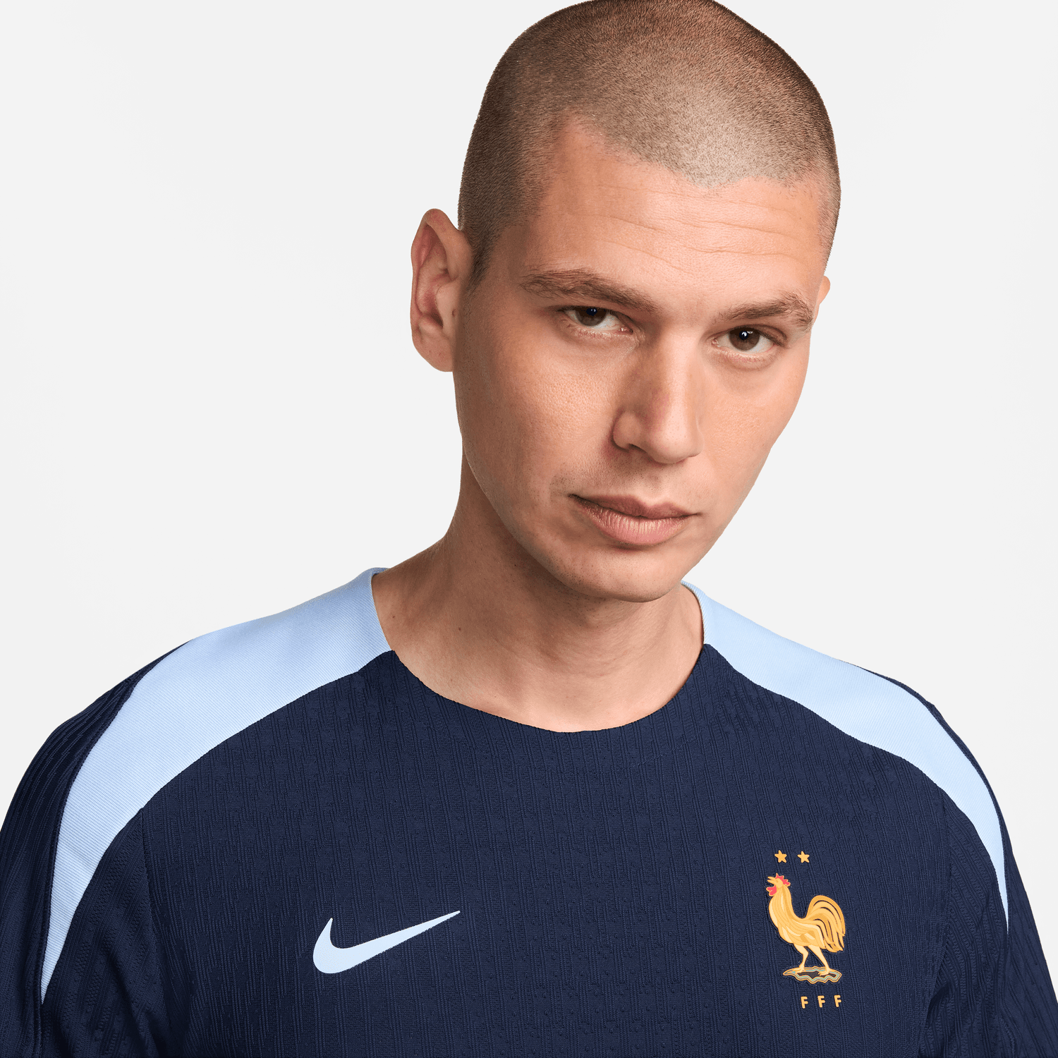 Maillot d'entrainement Equipe de France Elite 2024 - Marine/Bleu