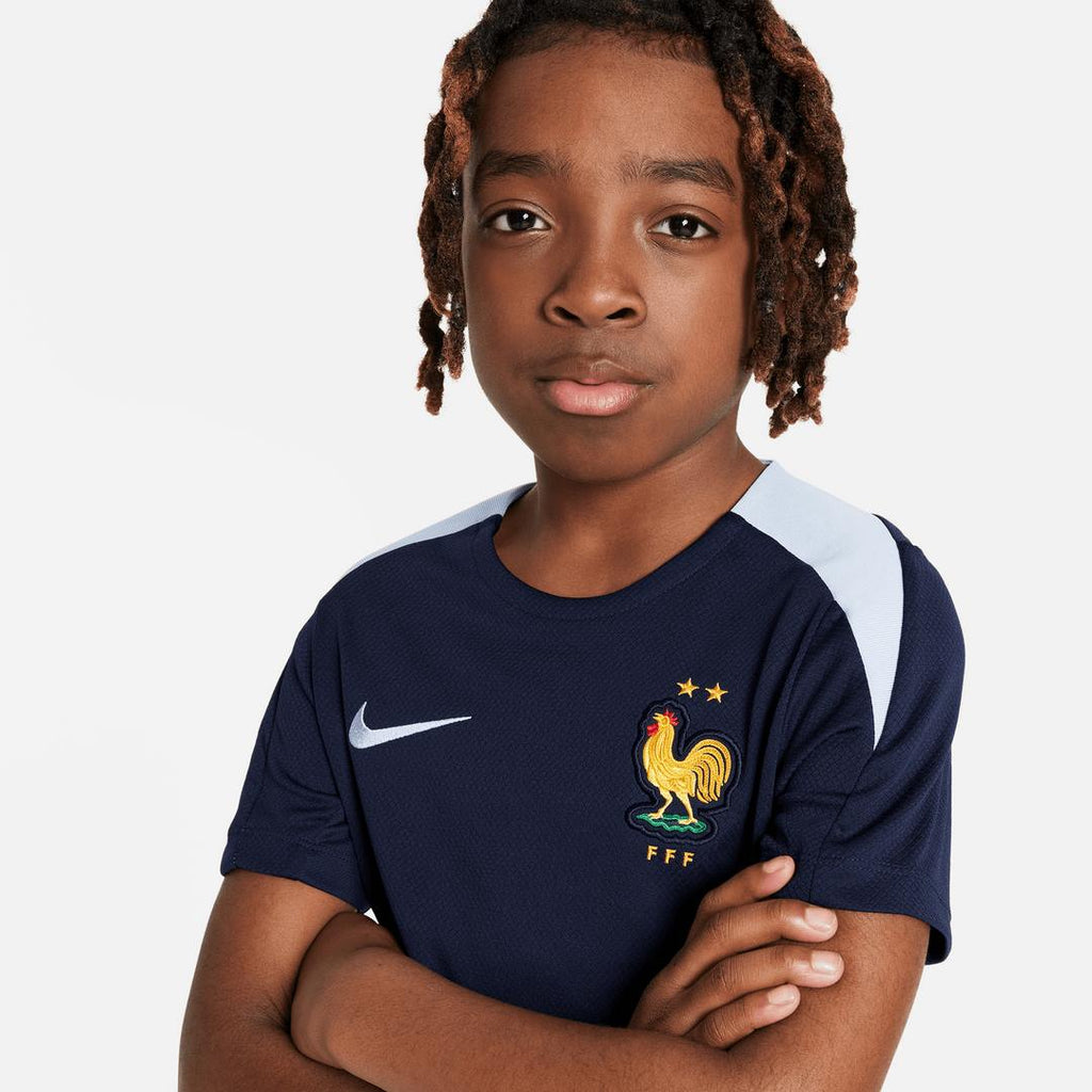 Maillot d'entrainement Equipe de France Junior 2024 - Marine/Bleu