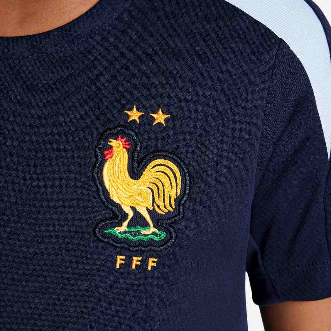 Maillot d'entrainement Equipe de France Junior 2024 - Marine/Bleu