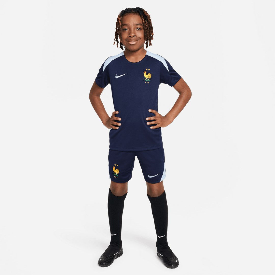 Maillot d'entrainement Equipe de France Junior 2024 - Marine/Bleu