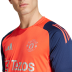 Maillot d'entrainement Manchester United 2024/2025 - Orange/Bleu