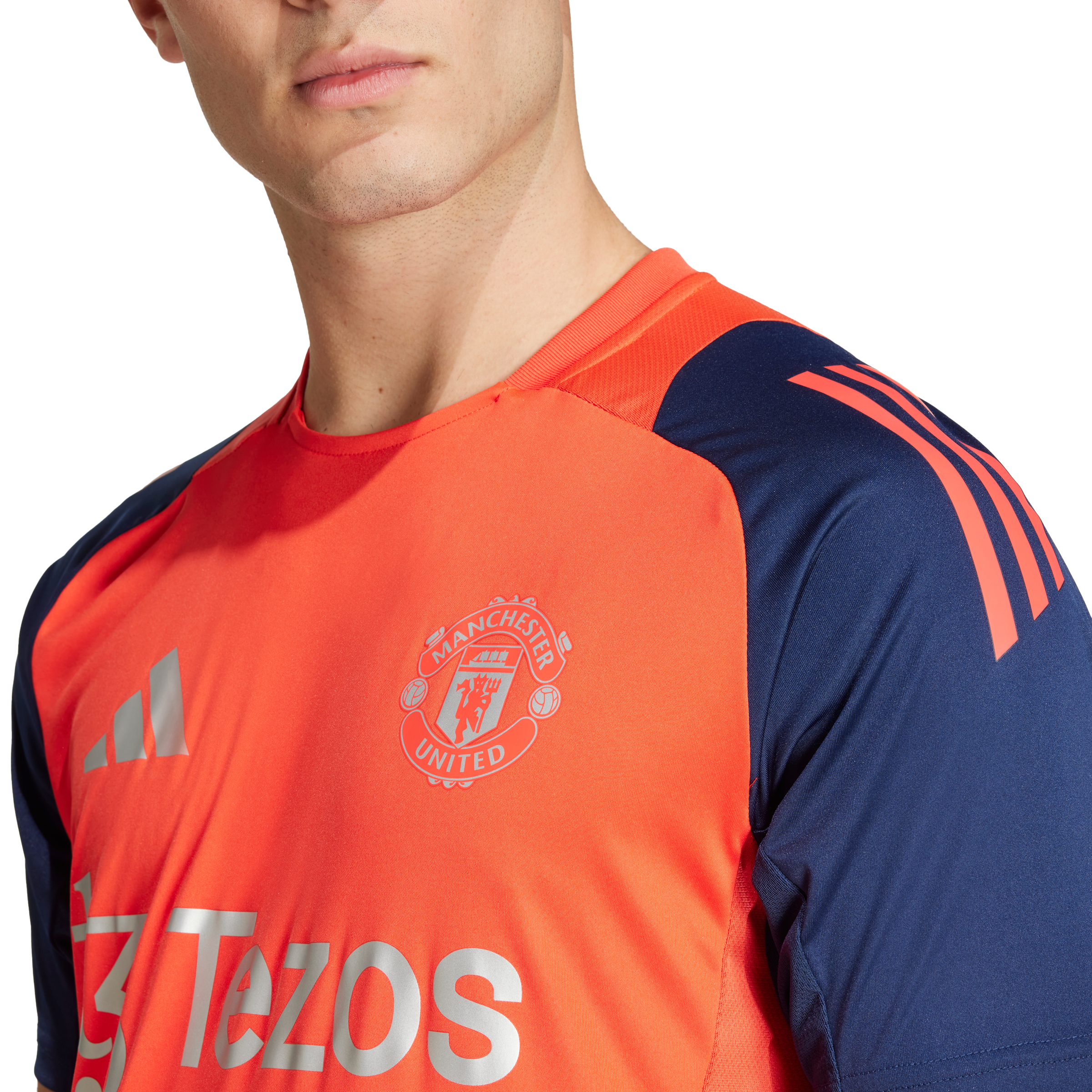 Maillot d'entrainement Manchester United 2024/2025 - Orange/Bleu
