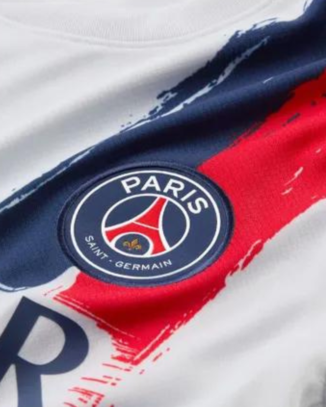 Maillot PSG Extérieur 2025/2026 - Blanc/Bleu/Rouge