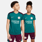 Maillot d'entrainement PSG Junior - Vert/Bordeaux