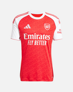 Maillot Domicile Arsenal 2025/2026 - Rouge/Blanc