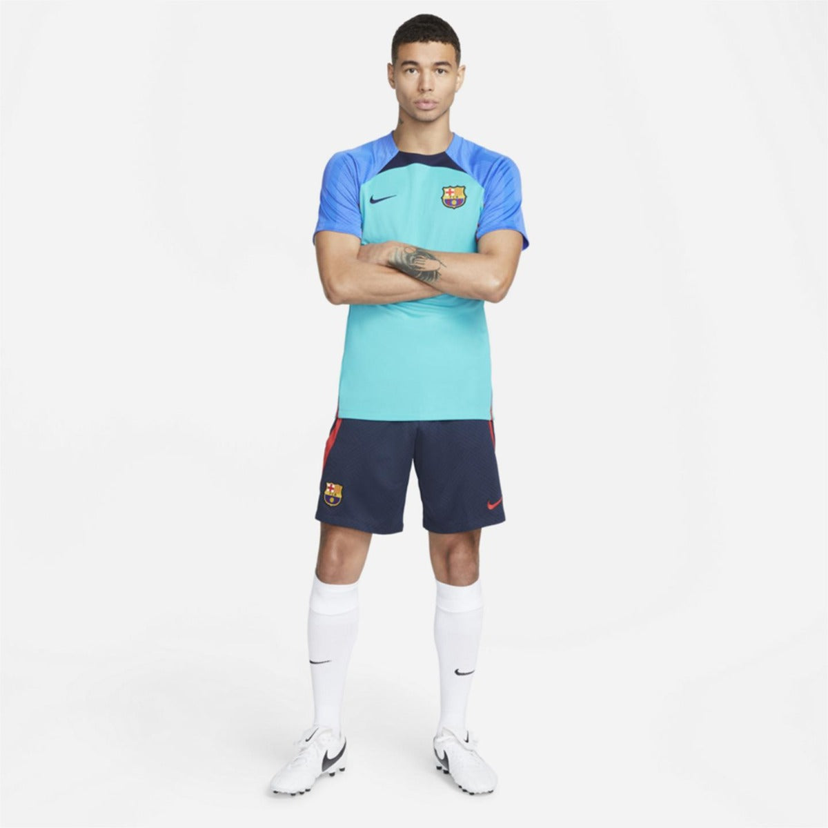 Maillot d'entrainement FC Barcelone Strike - Bleu/Rouge