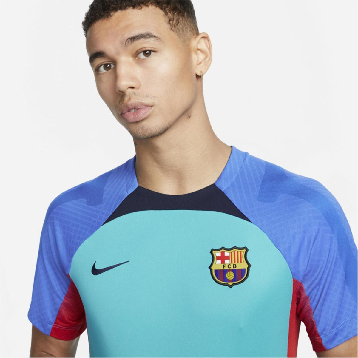 Maillot d'entrainement FC Barcelone Strike - Bleu/Rouge