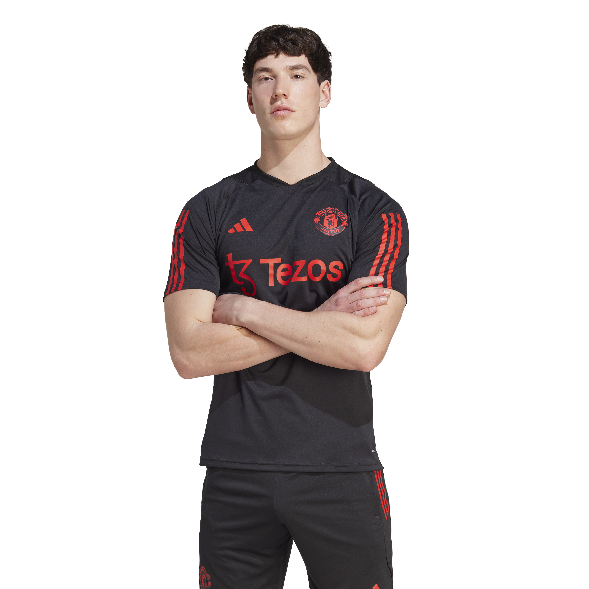 Maillot d'entrainement Manchester United - Noir/Rouge
