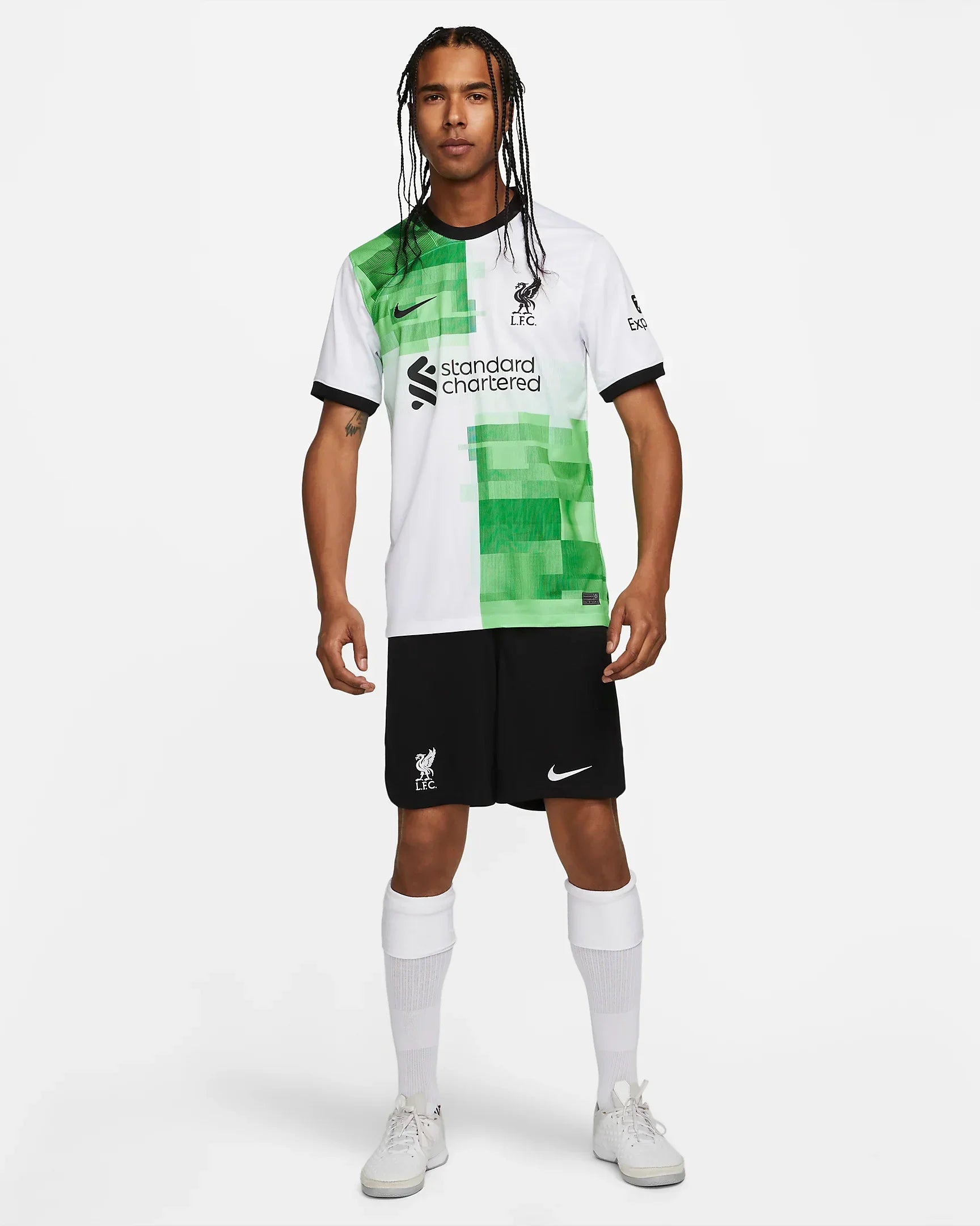 Maillot Extérieur Liverpool  - Blanc/Vert/Noir