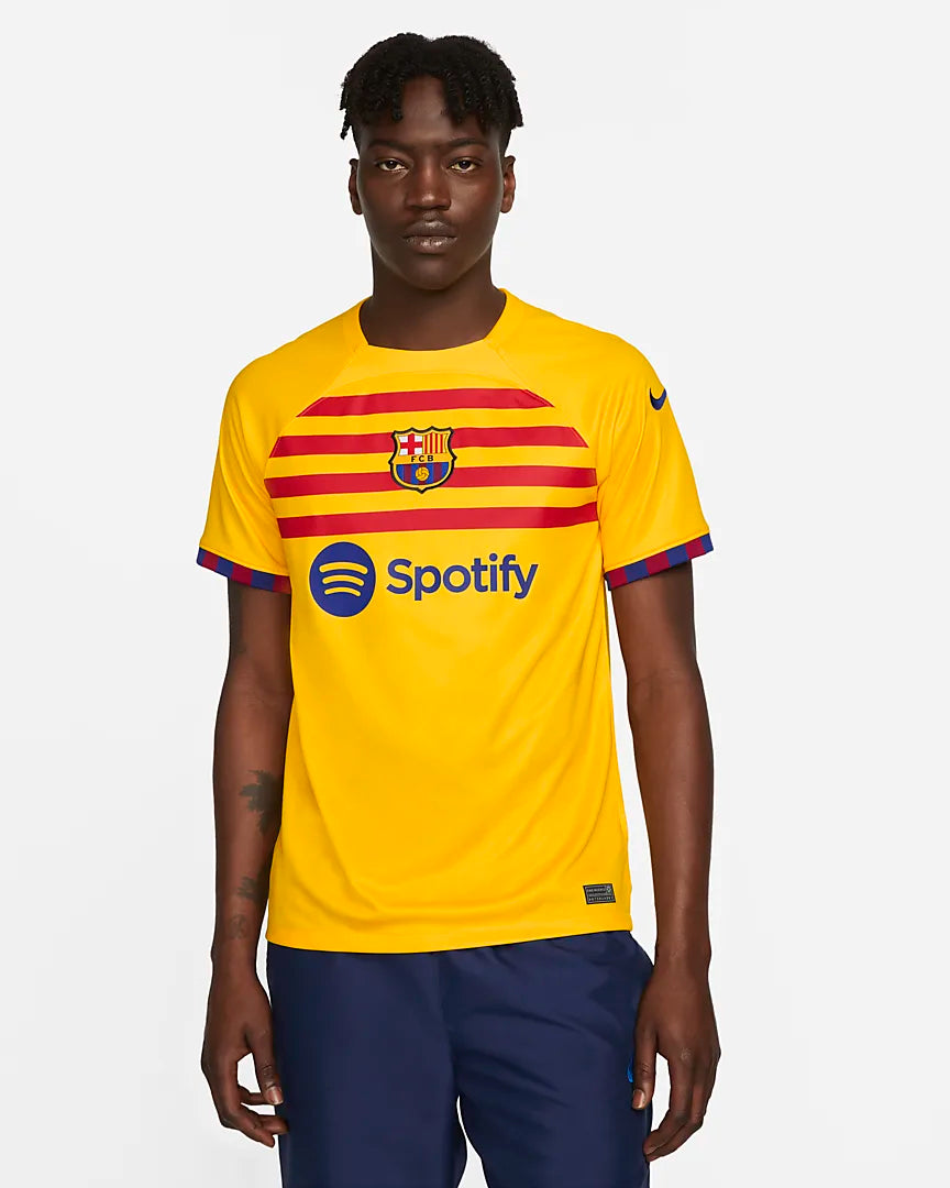 Maillot FC Barcelone Fourth - Jaune/Rouge/Bleu