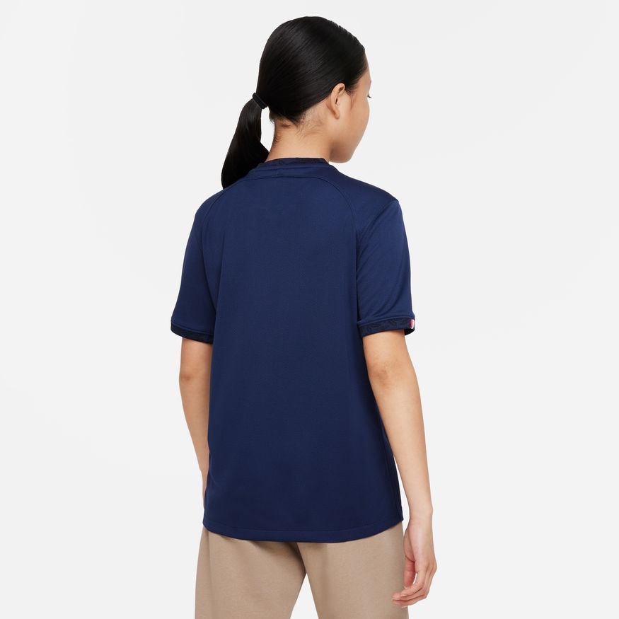 Maillot Equipe de France Domicile Junior 2022 - Bleu/Doré