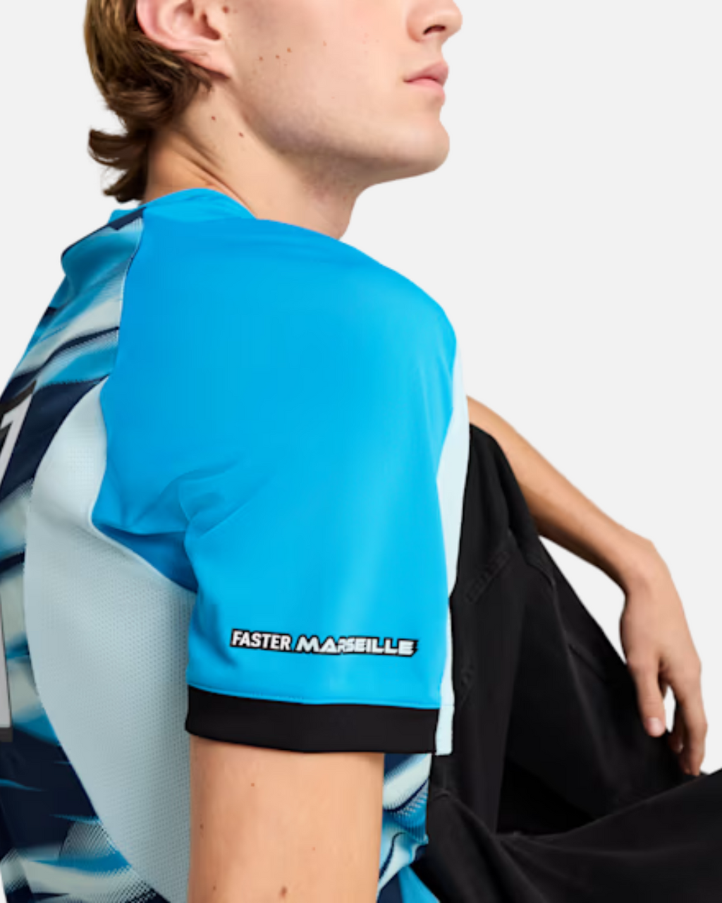 Maillot OM Faster 2024/2025 - Bleu