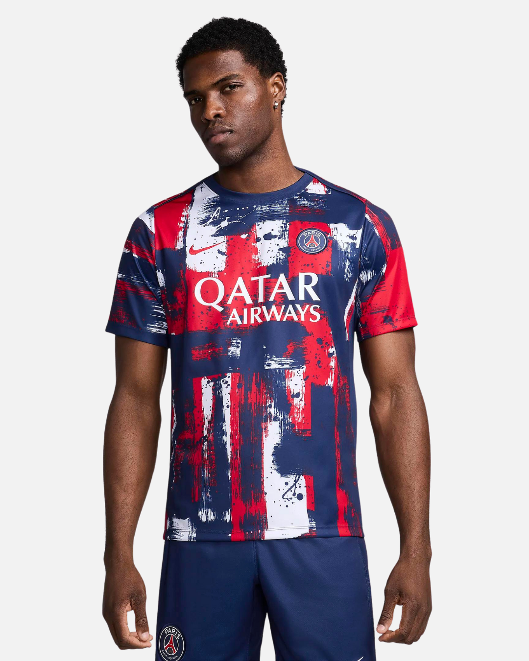 Maillot pré-match PSG - Bleu/Rouge/Blanc