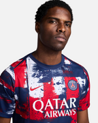 Maillot pré-match PSG - Bleu/Rouge/Blanc
