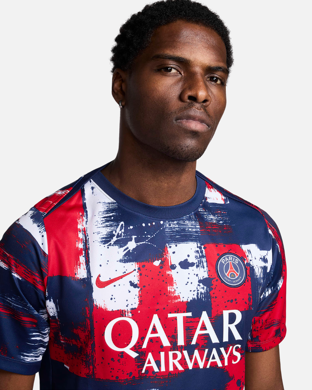 Maillot pré-match PSG - Bleu/Rouge/Blanc