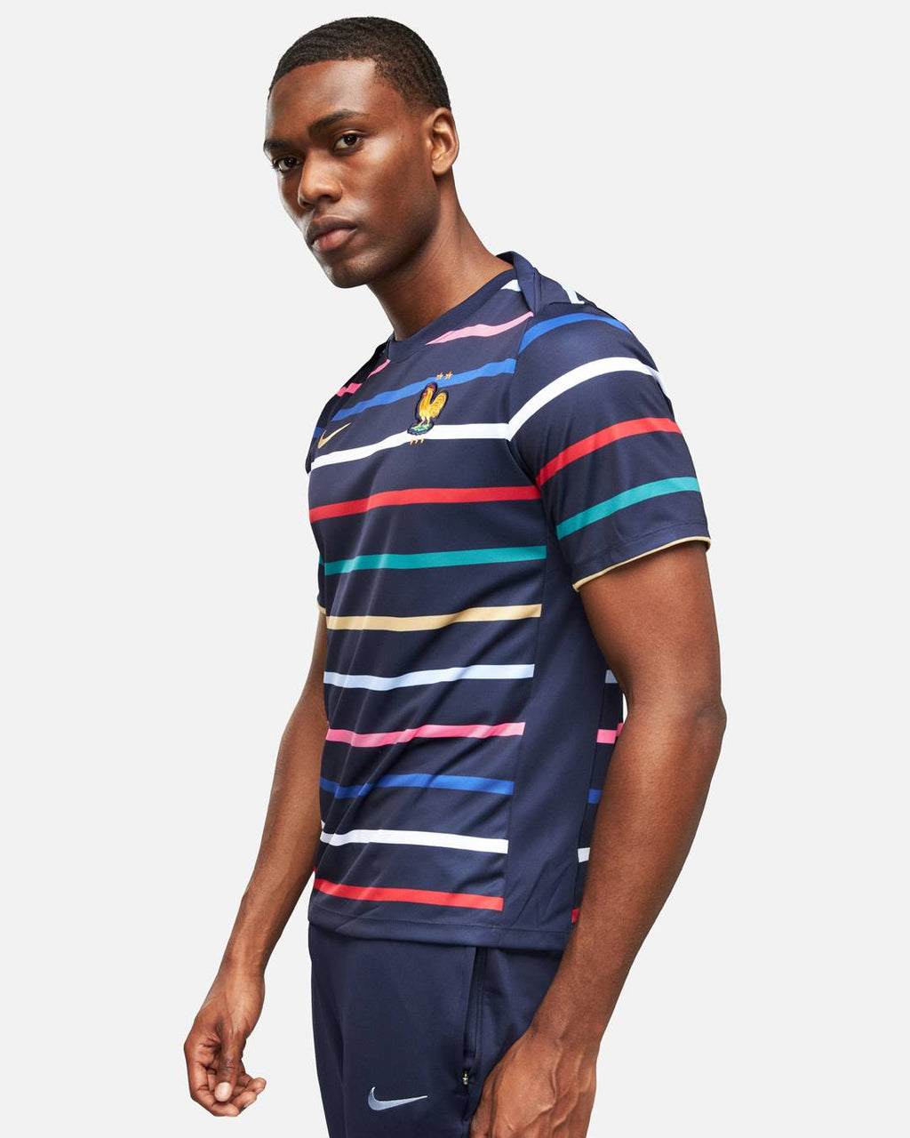 Maillot Pré-Match Equipe de France 2024 - Bleu/Rouge/Blanc