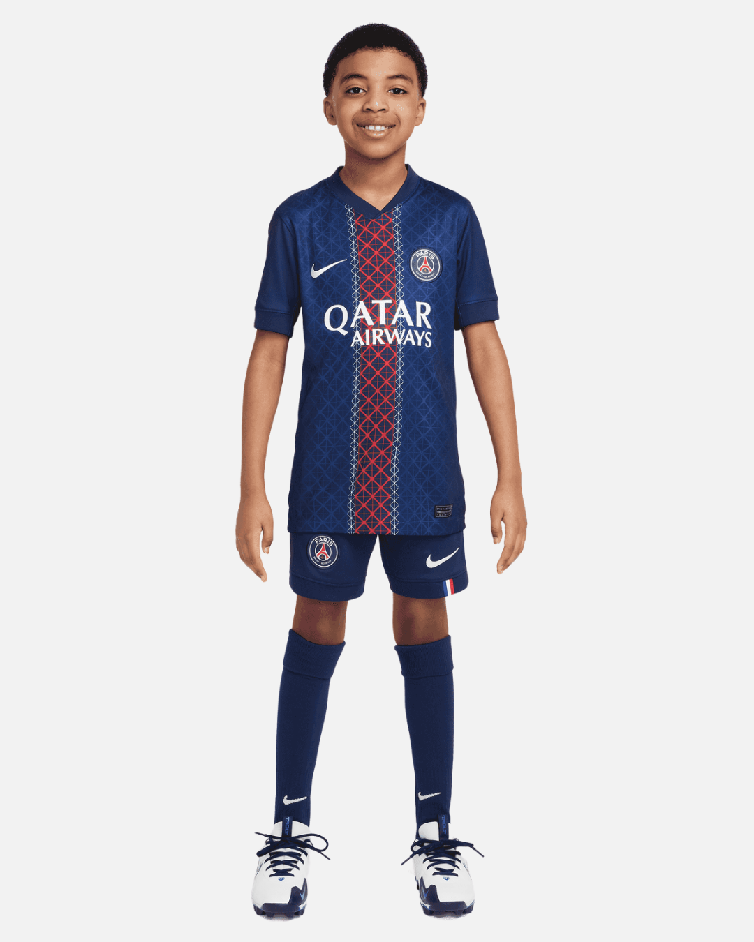 Maillot PSG Domicile Junior 2025/2026 - Bleu/Rouge
