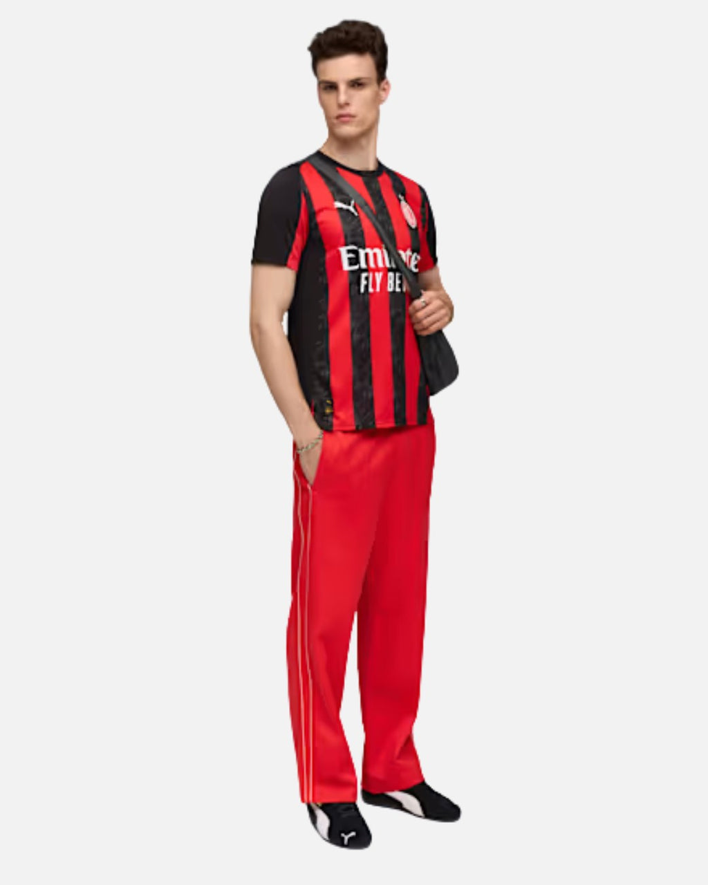 Maillot Puma AC Milan Domicile 2025/2026 - Noir/Rouge