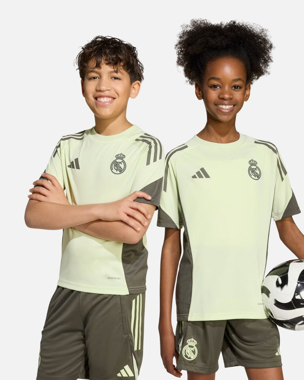Maillot d'entraînement Real Madrid Tiro 25 Competition Junior - Vert/Kaki