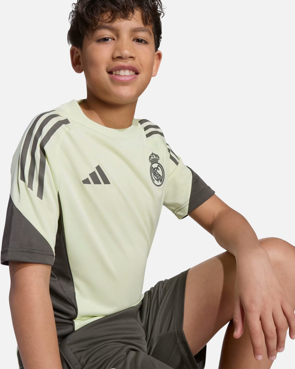 Maillot d'entraînement Real Madrid Tiro 25 Competition Junior - Vert/Kaki