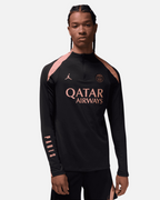 Haut d'entrainement PSG 2024/2025 - Noir/Rose