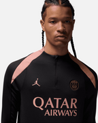 Haut d'entrainement PSG 2024/2025 - Noir/Rose