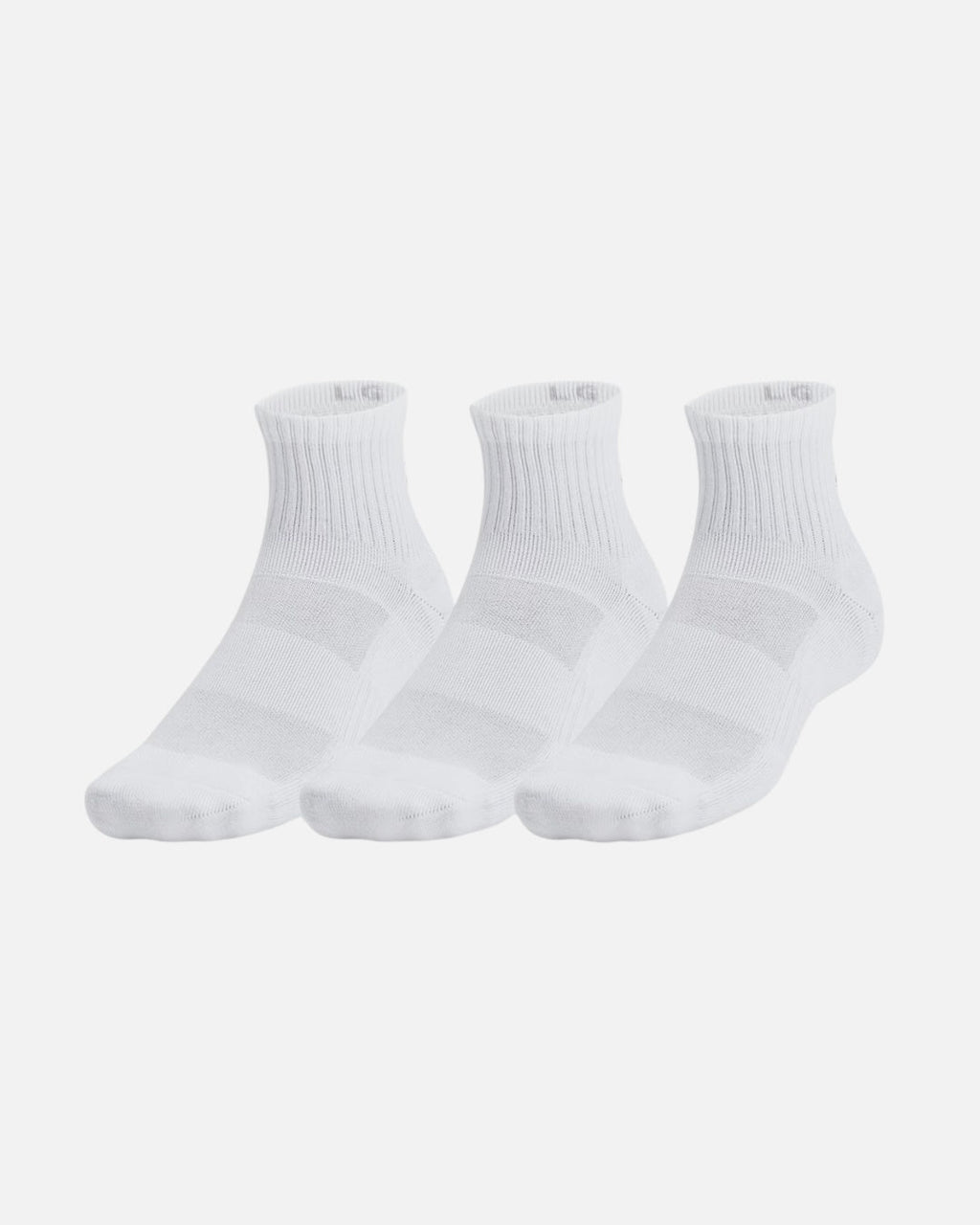 Pack de 3 paires de chaussettes 3/4 Under Armour - Blanc