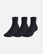 Pack de 3 paires de chaussettes 3/4 Under Armour - Noir