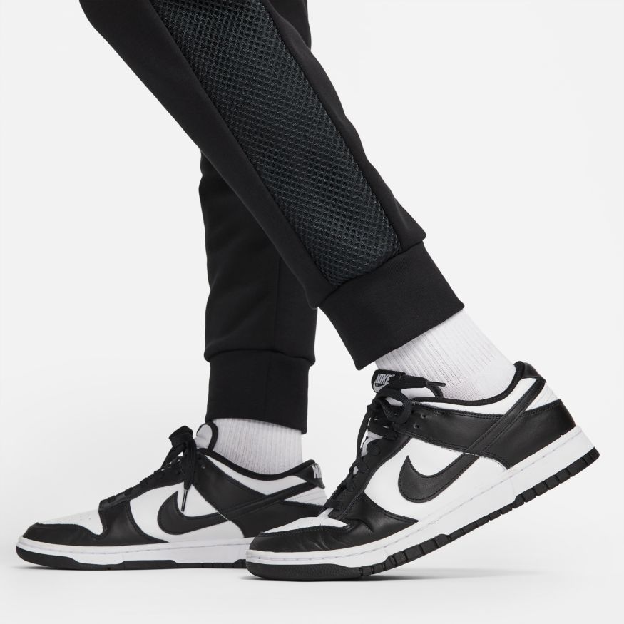 Pantalon Nike Air fleece brossé  - Noir/Blanc