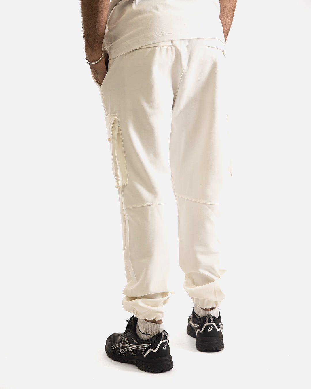 Pantalon Cargo ADJ - Blanc