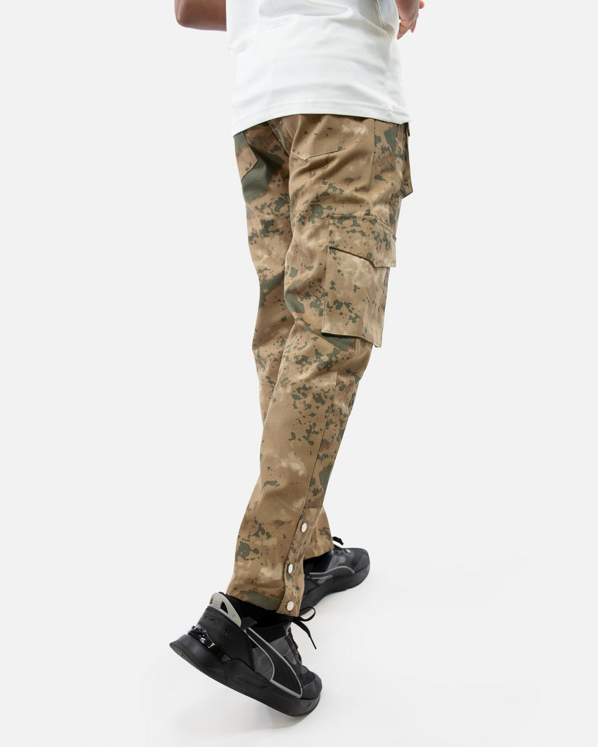 Pantalon Cargo Camouflage ADJ - Marron
