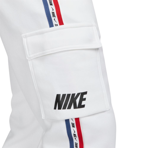 Pantalon Cargo Nike Sportswear Fleece - Blanc/Bleu/Rouge