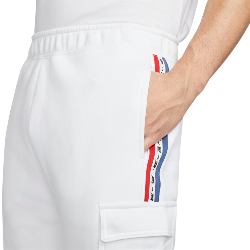 Pantalon Cargo Nike Sportswear Fleece - Blanc/Bleu/Rouge