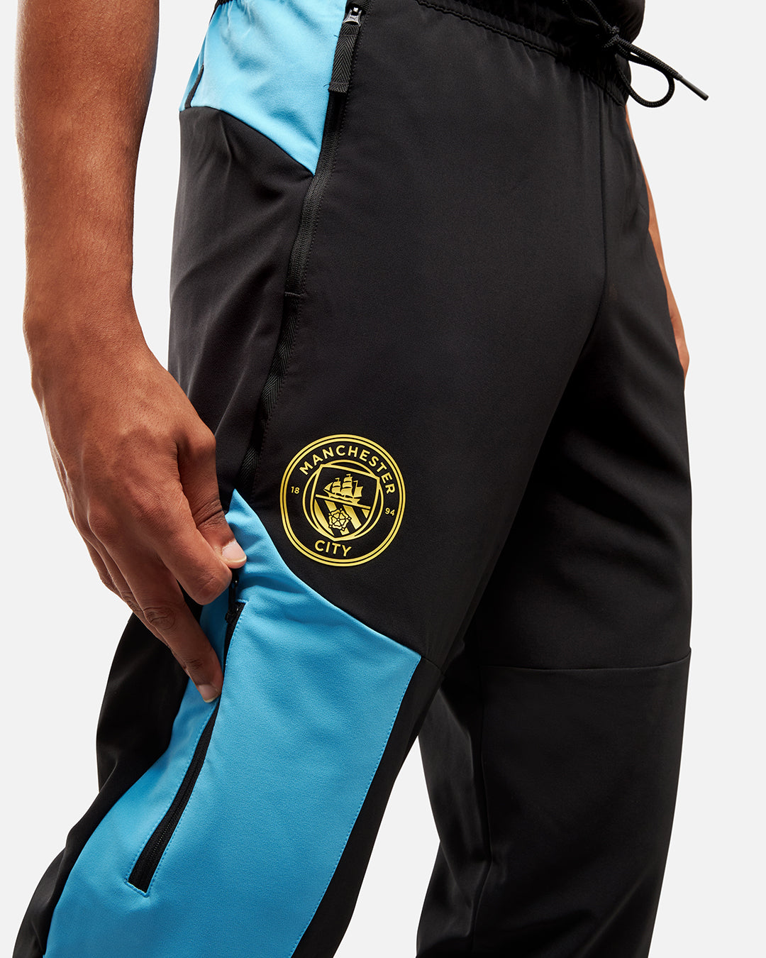 Pantalon de survêtement Manchester City Pumatech - Noir/Bleu