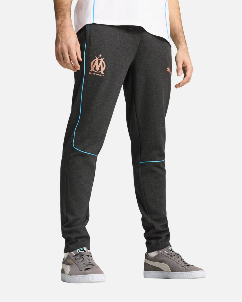 Pantalon de survêtement OM 2024/2025 - Noir/Bleu