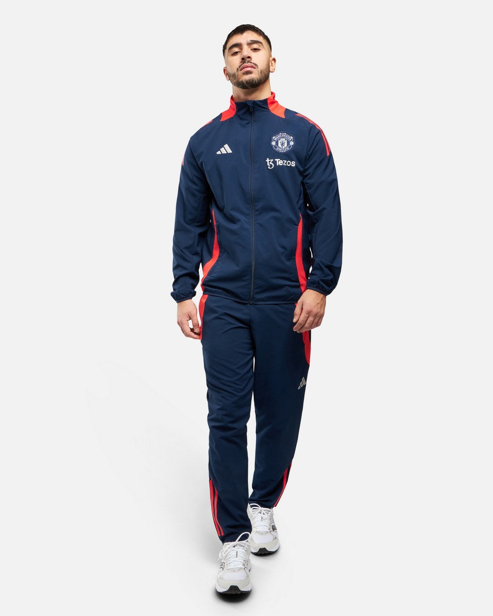 Pantalon de survêtement Manchester United 2025 - Bleu/Orange