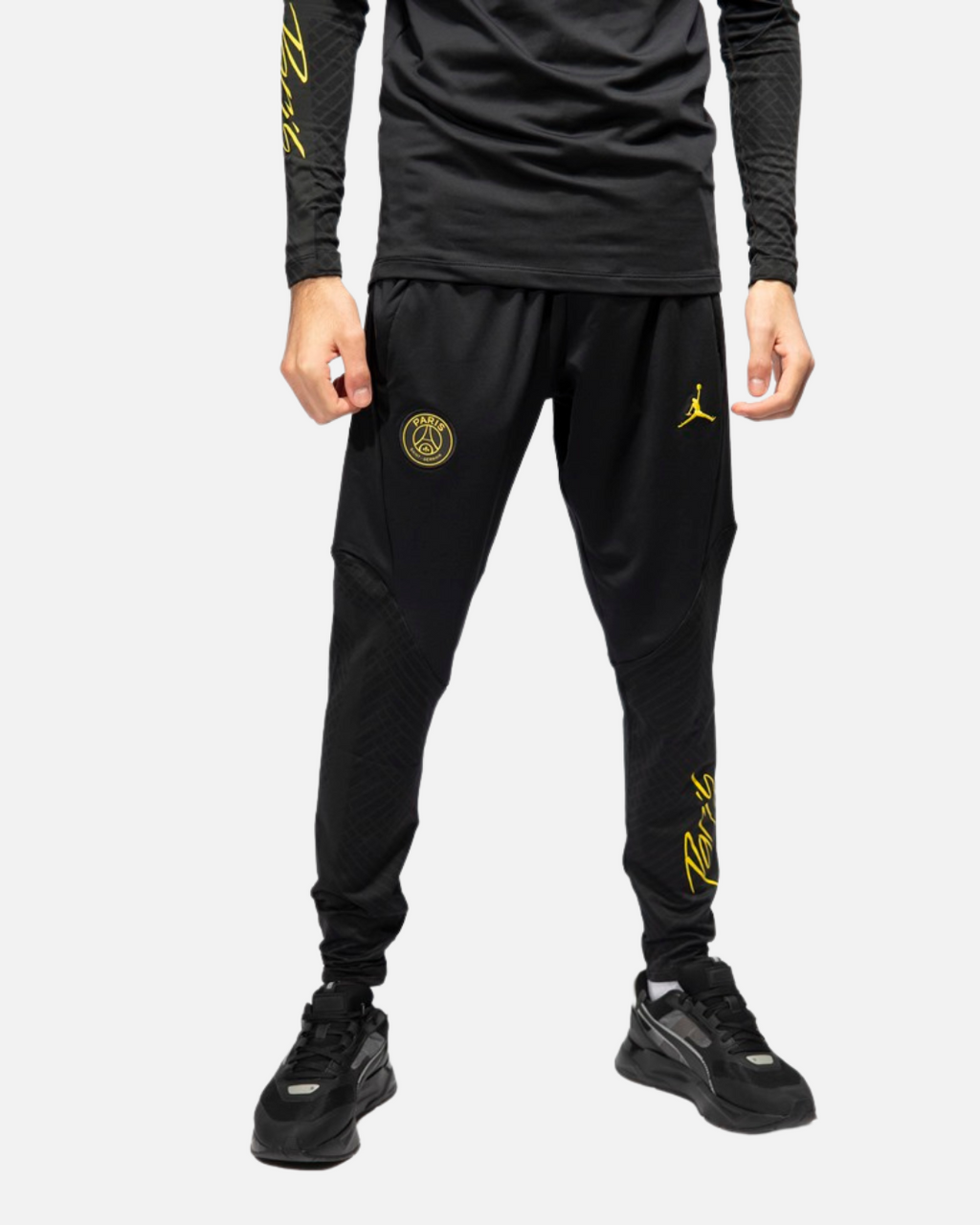 Pantalon d'entrainement PSG - Noir/Jaune