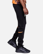 Pantalon OM  - Noir/Orange
