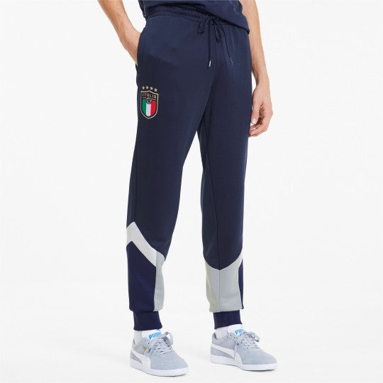 Pantalon d'entrainement Italie Iconic - Bleu/Gris