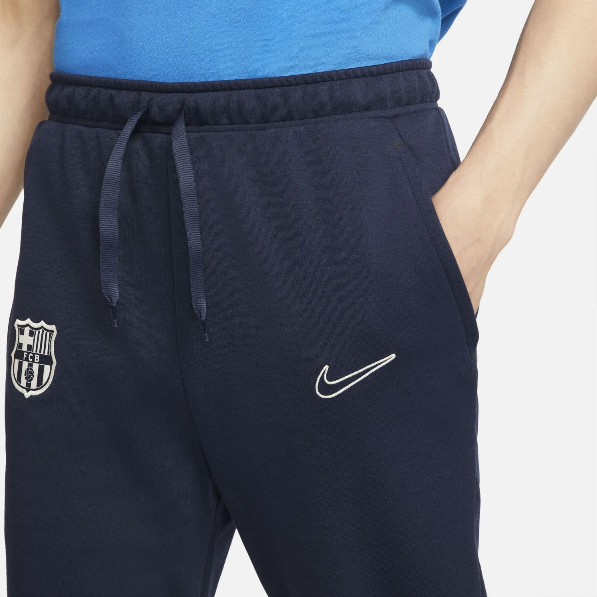 Pantalon FC Barcelone Travel - Bleu