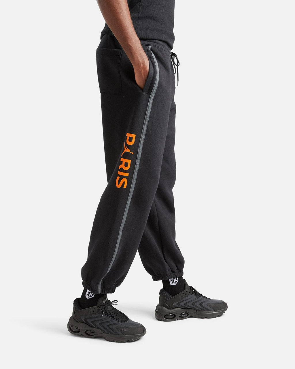 Pantalon jogging PSG x Jordan Fleece - Noir/Gris/Orange