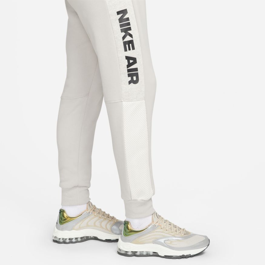 Pantalon Nike Air fleece brossé  - Gris/Blanc