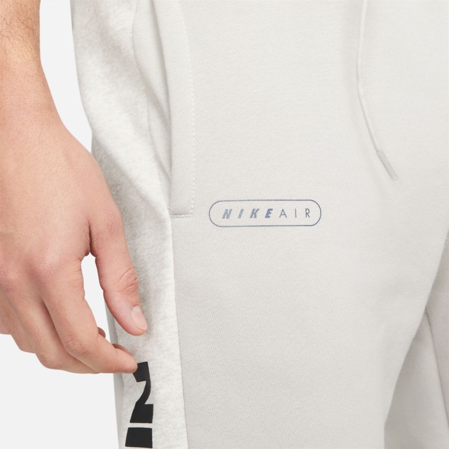 Pantalon Nike Air fleece brossé  - Gris/Blanc