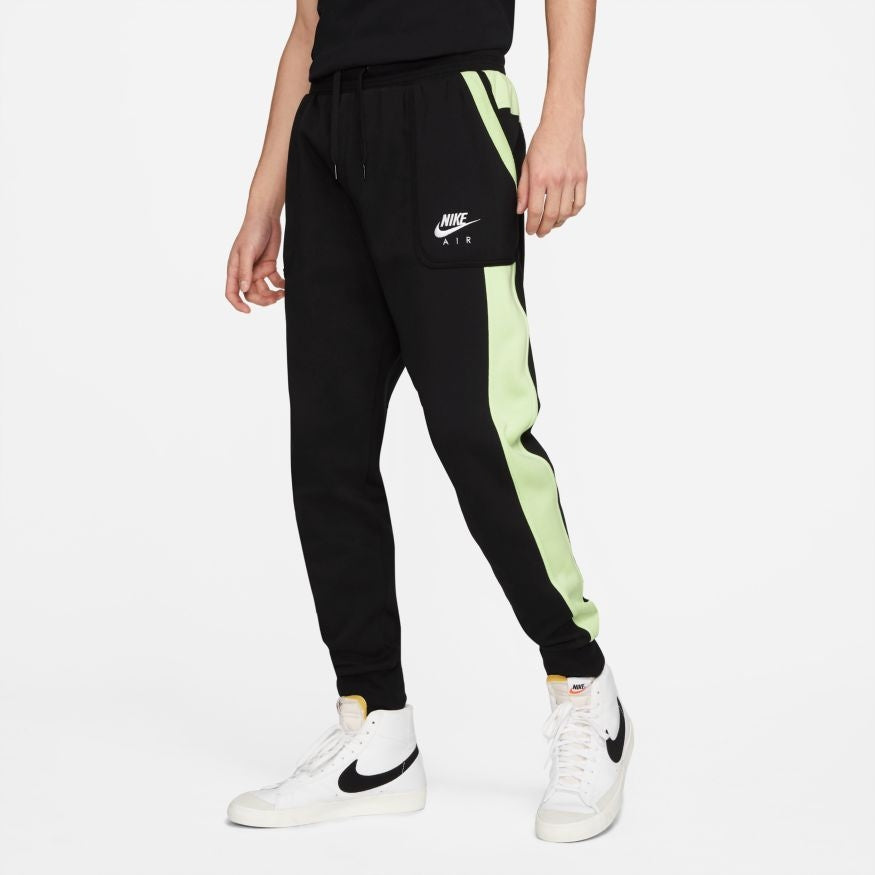 Pantalon Nike Air Fleece - Noir/ Vert Fluo