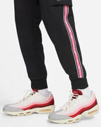 Pantalon Nike Sportswear Repeat - Noir/Rose/Blanc