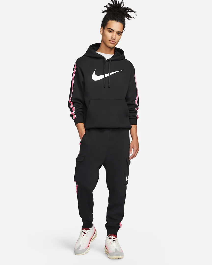 Pantalon Nike Sportswear Repeat - Noir/Rose/Blanc