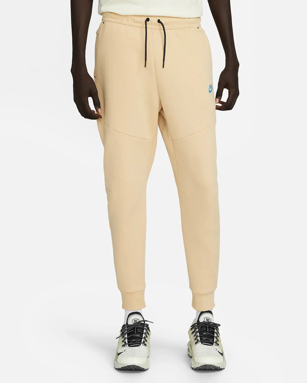 Pantalon jogging Nike Tech Fleece - Beige/Bleu